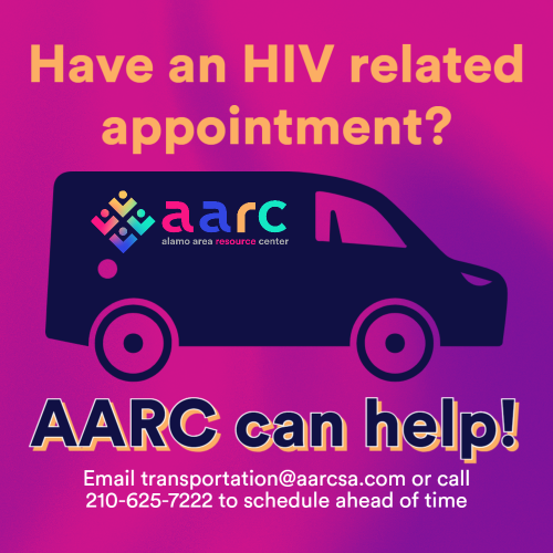 AARC can get you there! 🚗 Contact Joey, our Transportation Manager, to coordinate your pick-up time! 🕔️ AARC provides discreet transportation services upon request 🤝
-
#AARCSA #Van #HIVresources #HIVcare #HIV