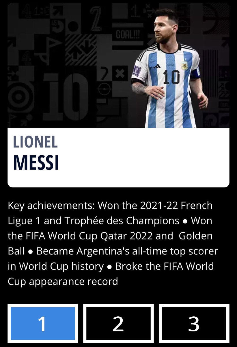 CosmosMessi's tweet image. Fifa The Best on the way yeah. Messi 👑