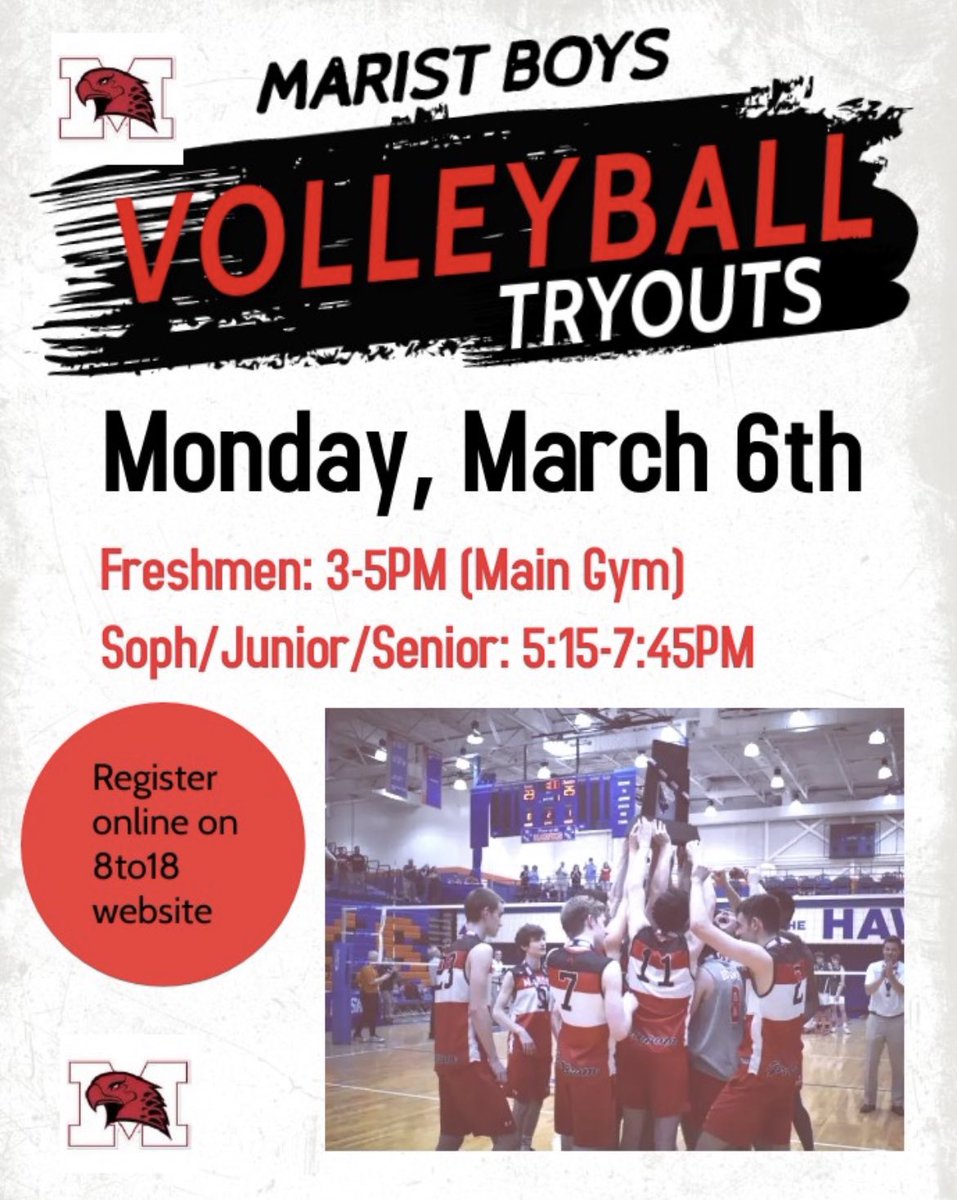 RedHawkVB's tweet photo. ☝️ Week until Boys 🏐🏐 Tryouts! Register online and have current physical #Program23 #WYC🤫 https://t.co/M4WuhSGEJD