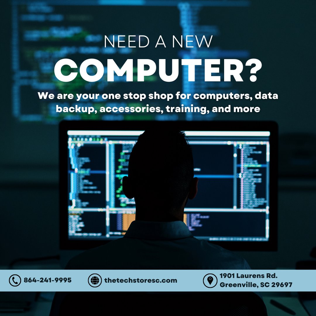 TheTechStoreSC's tweet image. 3 Locations to serve you:

1901 Laurens Rd. Greenville, SC 29607

207 Hillcrest Dr. Laurens, SC 29360

108 West Curtis St. Simpsonville, SC 29681