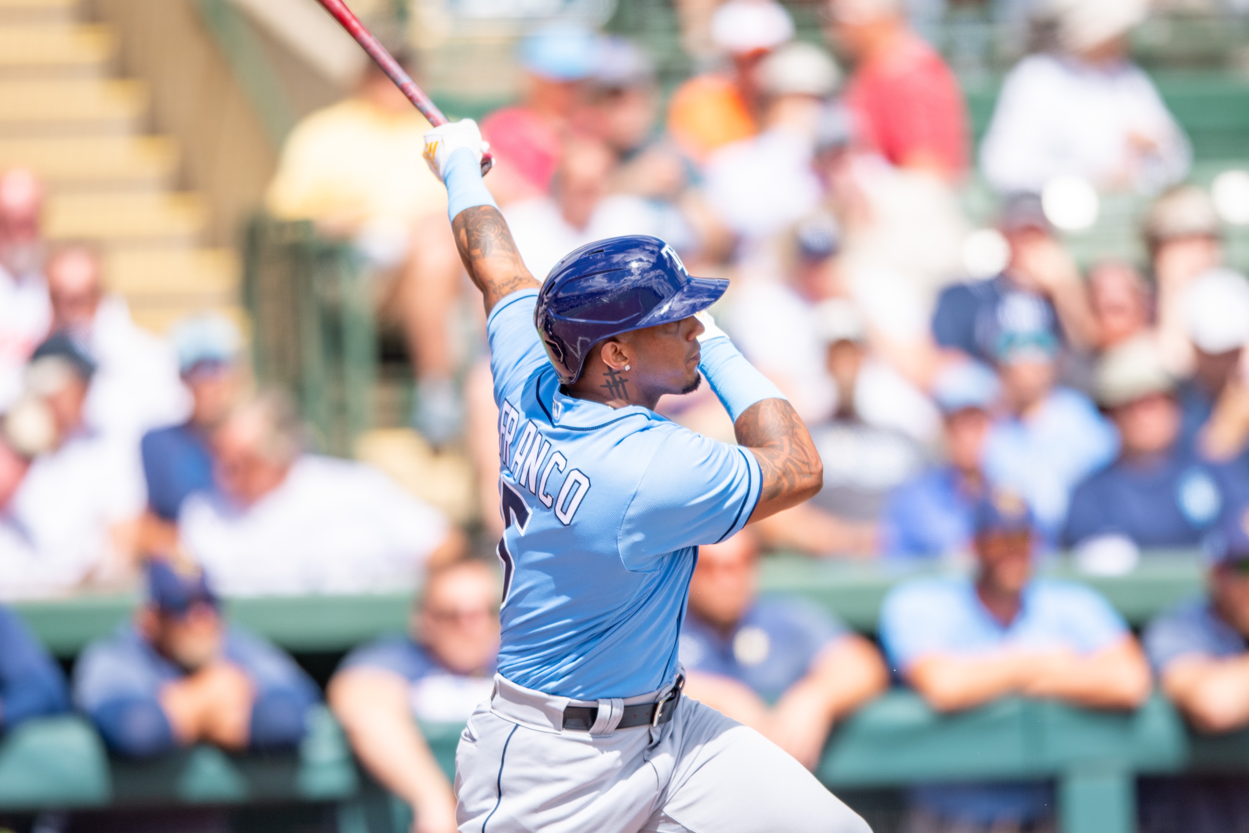 MLB on X: In his first at-bat of the spring, Wander Franco goes