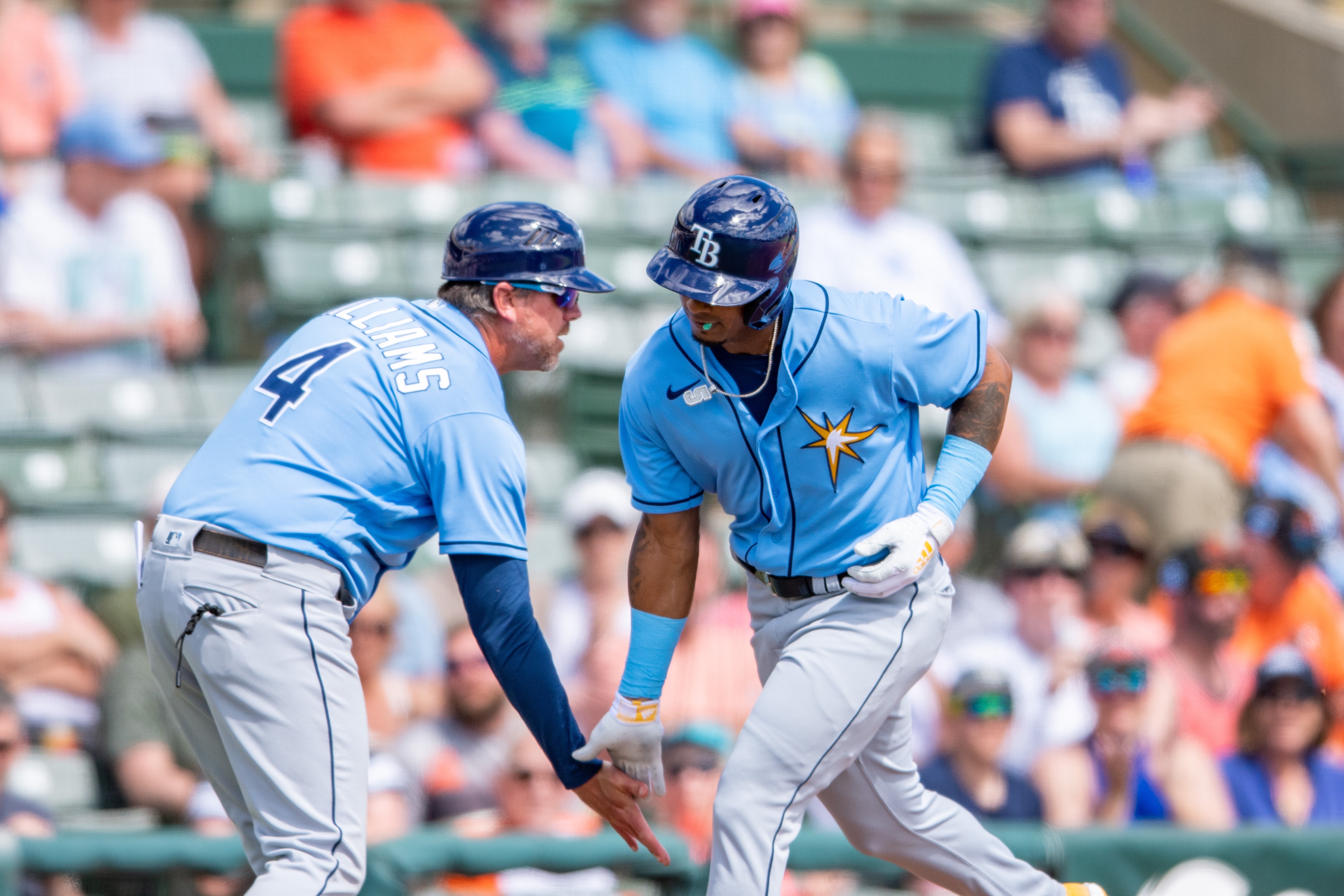 MLB on X: In his first at-bat of the spring, Wander Franco goes yard. 🚀   / X