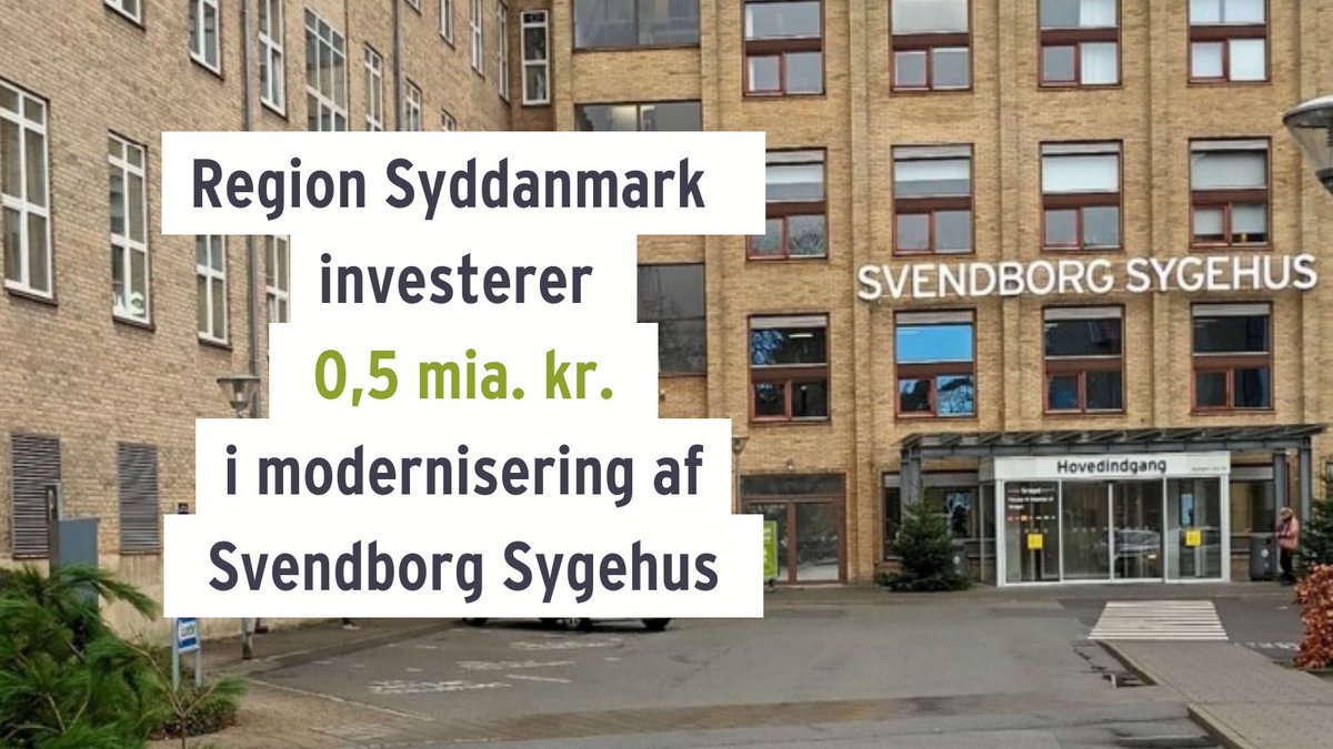 Svendborg Sygehus skal også i fremtiden spille en vigtig rolle i det syddanske sundhedsvæsen. Derfor investerer regionen nu i en omfattende modernisering, så sygehuset kan få ny profil og nye funktioner.

Læs mere: regionsyddanmark.dk/om-region-sydd…

#sundpol
