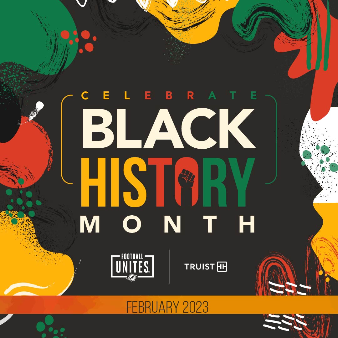 FinsOffTheField's tweet photo. Today’s #BHM Spotlight recognizes Cynthia Miller. 

What does being Black mean to Cynthia? Proving that my worth, knowledge, voice, &amp; existence deserve to be seen and heard just as anyone else's would. It means I AM PROUD. #FootballUnites

#Huddlefortheholidays x @TruistNews https://t.co/rN6SDfsBAo