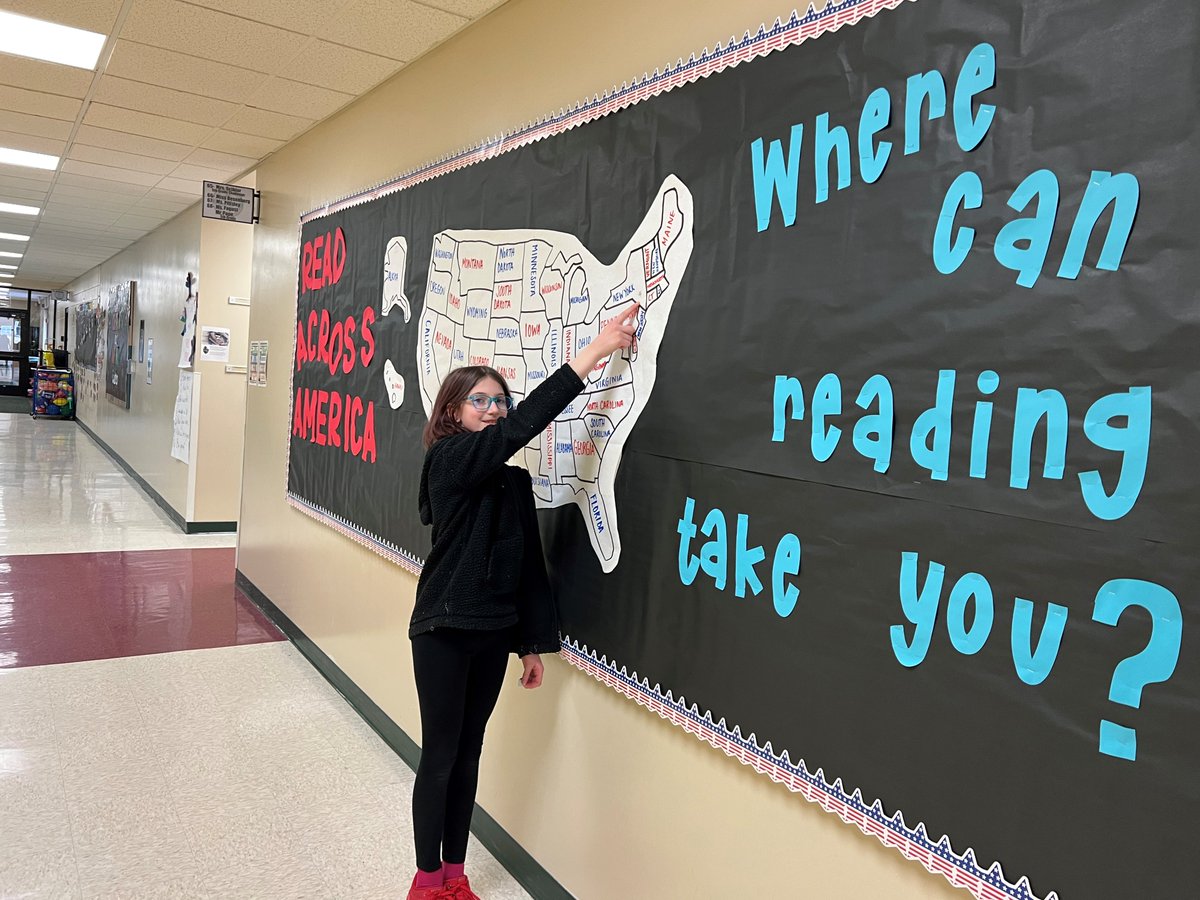 JESCrusaders's tweet photo. Jonas Salk is celebrating Read Across America week by reading books that celebrate our nation of diverse readers. Today we are reading books from the Northeast Region.  Ms. Huebner's class put the first star up on our map by reading Uptown by Bryan Collier set in New York. https://t.co/7AbtTB6MKp