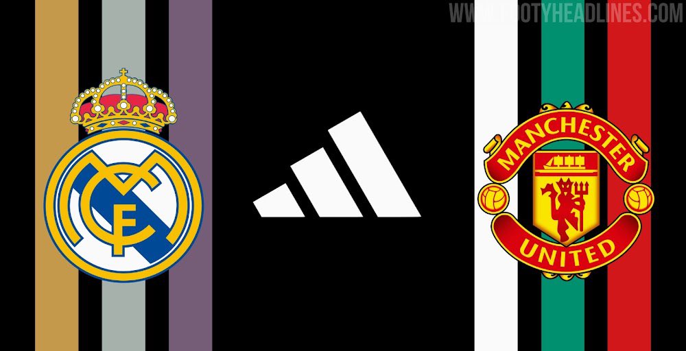 🚨 NEW: 

Adidas are to use tricolor stripes on several training wear items for Real Madrid and Manchester United next season. <a href="/Footy_Headlines/">Footy Headlines</a>