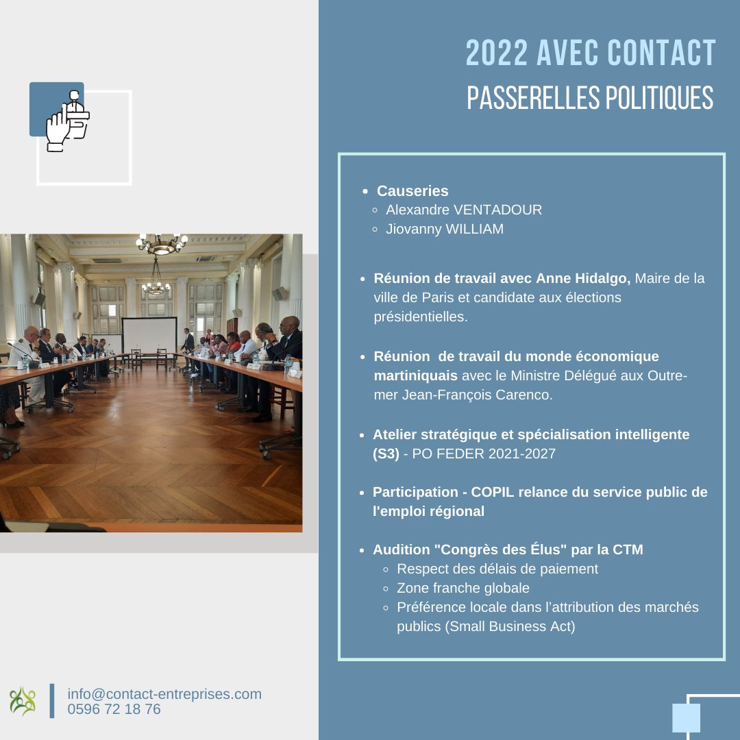 ContactEnt972's tweet image. Notre mission
Promouvoir l'image des entreprises martiniquaises.

Notre action
#Communiquer #Connecter #Contribuer