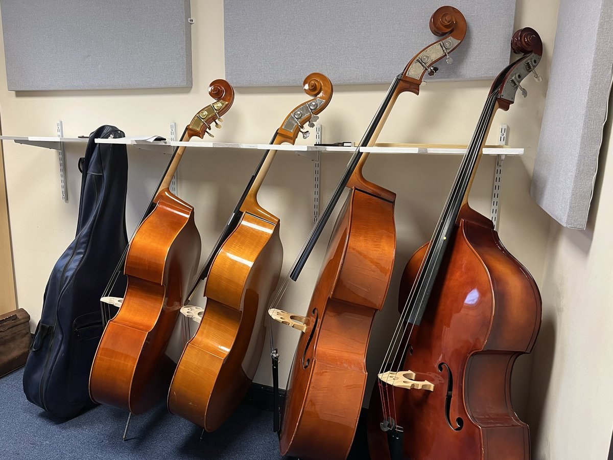 Love our new bass wrack and and our growing family @EdAcadMusic ❤️🎶🤩