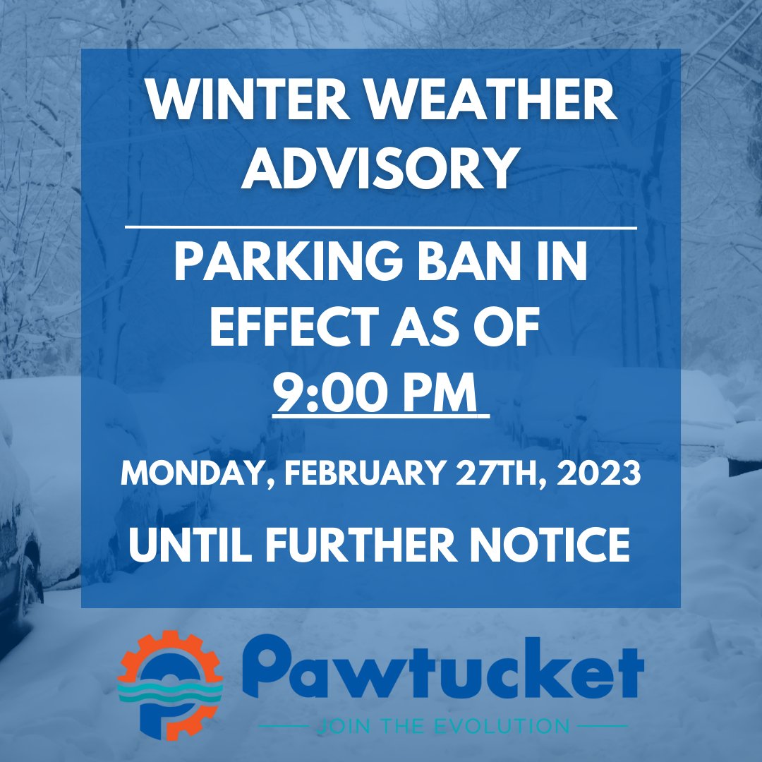 City of Pawtucket RI on Twitter "This is a Winter advisory