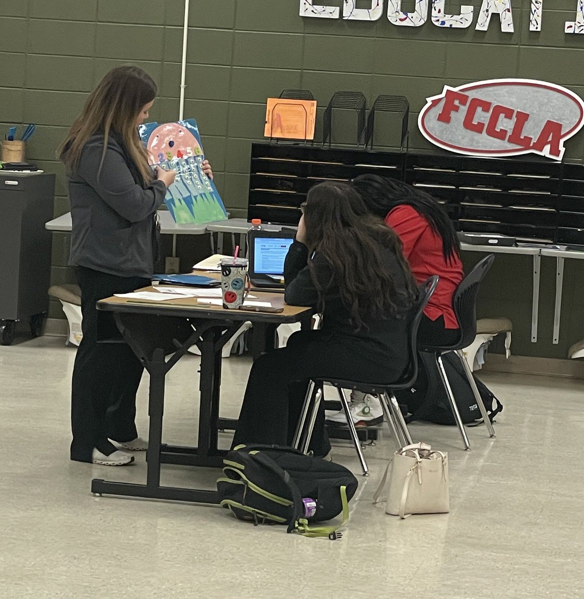 WestPointCTC's tweet photo. Mrs. Acker’s Early Childhood Ed. students are discussing and preparing for the upcoming state @NationalFCCLA competition. #WPCTC #WPCSD #CTE #CTEMonth #FCCLA #TooMuchPoint https://t.co/1cBcWgAtLz
