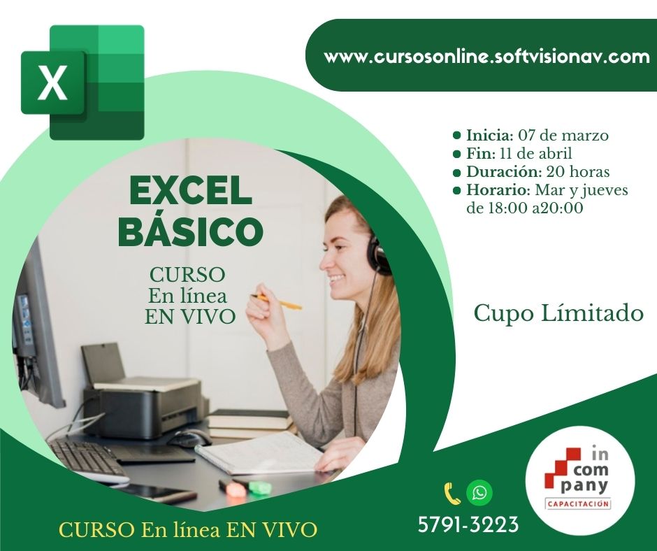 SoftVisionAV's tweet image. &quot;Domina Excel desde casa: Descubre nuestros cursos en línea y conviértete en un experto en hojas de cálculo&quot;
EN VIVO, inician 07 de marzo.
Visita nuestras opciones de Excel
cursosonline.softvisionav.com/excelporinicia…
Regístrate form.jotform.com/230575300005845
 
#cursosdeexcelenlinea #Excelenlinea