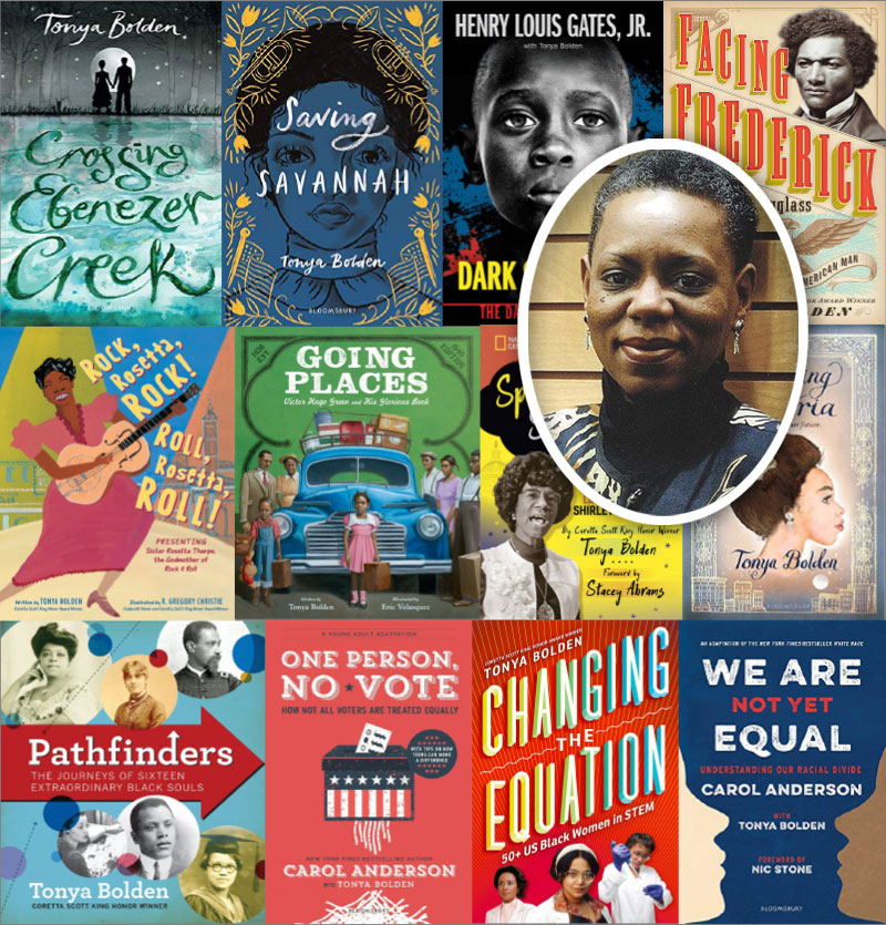sljournal's tweet photo. 17 Fiction and Nonfiction Titles by Tonya Bolden That Chronicle Black History https://t.co/VtdgE5hbLg https://t.co/DJHTe5n5zU