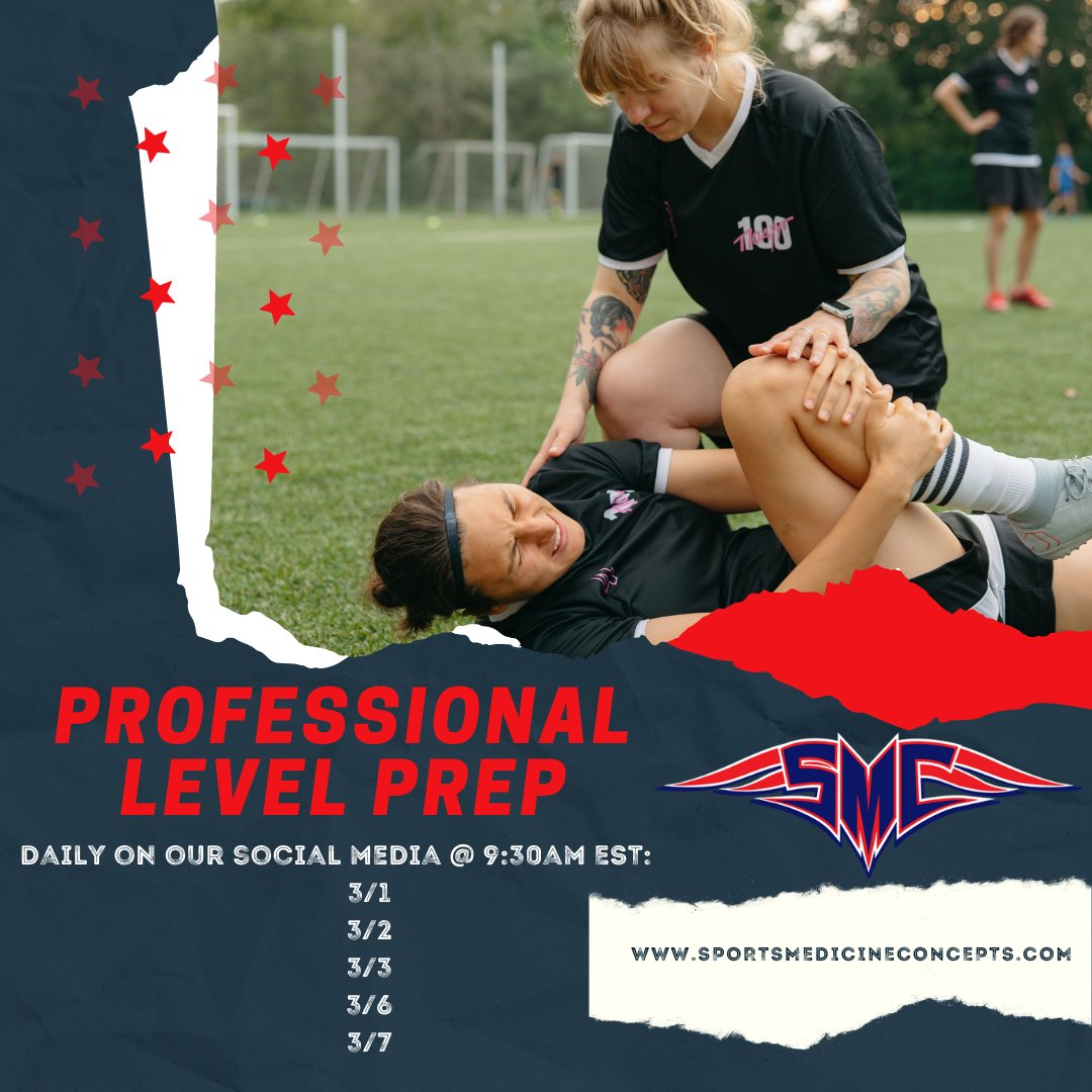 Pro-level emergency care doesn't require pro-level resources, but it does require pro-level preparation! Join us starting 3/1 for helpful ways to implement some of the #emergencypreparedness we see at the professional sports level! #NATM2023 #prolevelpreparation #SMCexperiences