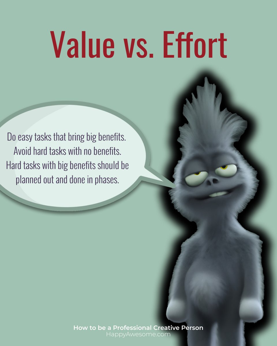 pixelfarmer's tweet photo. Do easy tasks that bring big benefits. https://t.co/NPC0p2xTlT