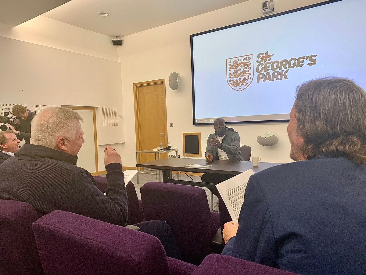 Another full day supporting mock media conferences at St. George’s Park as part of @EnglandLearning’s latest UEFA Pro Licence module. With thanks to all attending journalists for giving up their time to support.