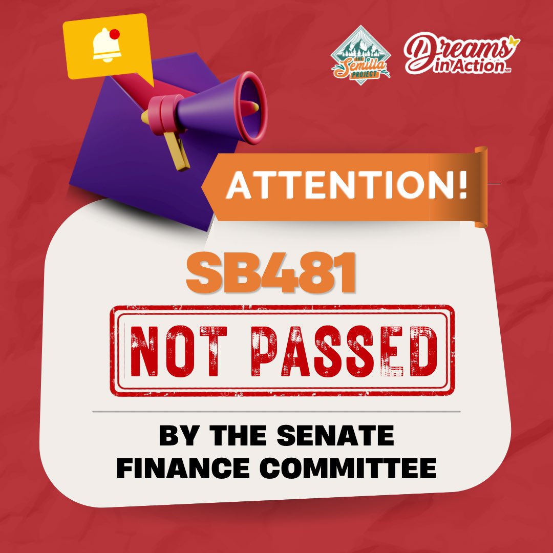 semilla_project's tweet photo. 🚨 #SB481 to turn the ‘Opportunity Scholarship’ into a loan was NOT PASSED in the Senate Finance Committee
Thank you to those who voiced their OPPOSITION to the bill 🙌
#nmleg #nmlegis https://t.co/wkD1MrZ1yR