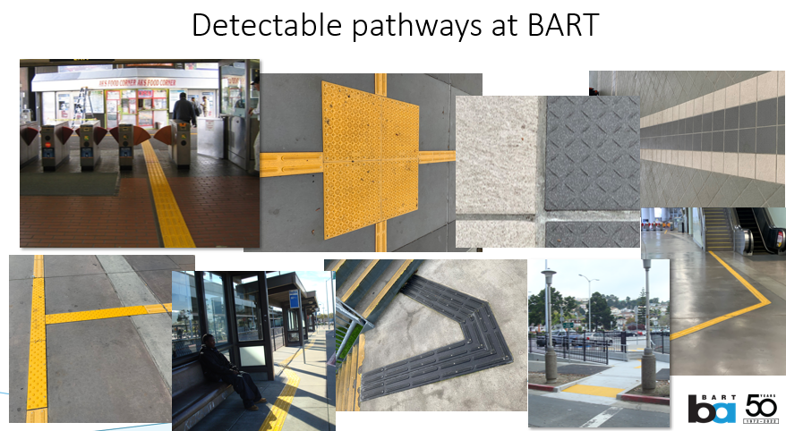 BobFranklinBART's tweet photo. @SFBART's #Blind and Low Vision Town Hall tomorrow at 10am. Join us and share your thoughts! One topic: Should #BART add more detectable pathways? Details: https://t.co/QSe9TtXxRY #a11y #accessibility https://t.co/7of6llt7cd