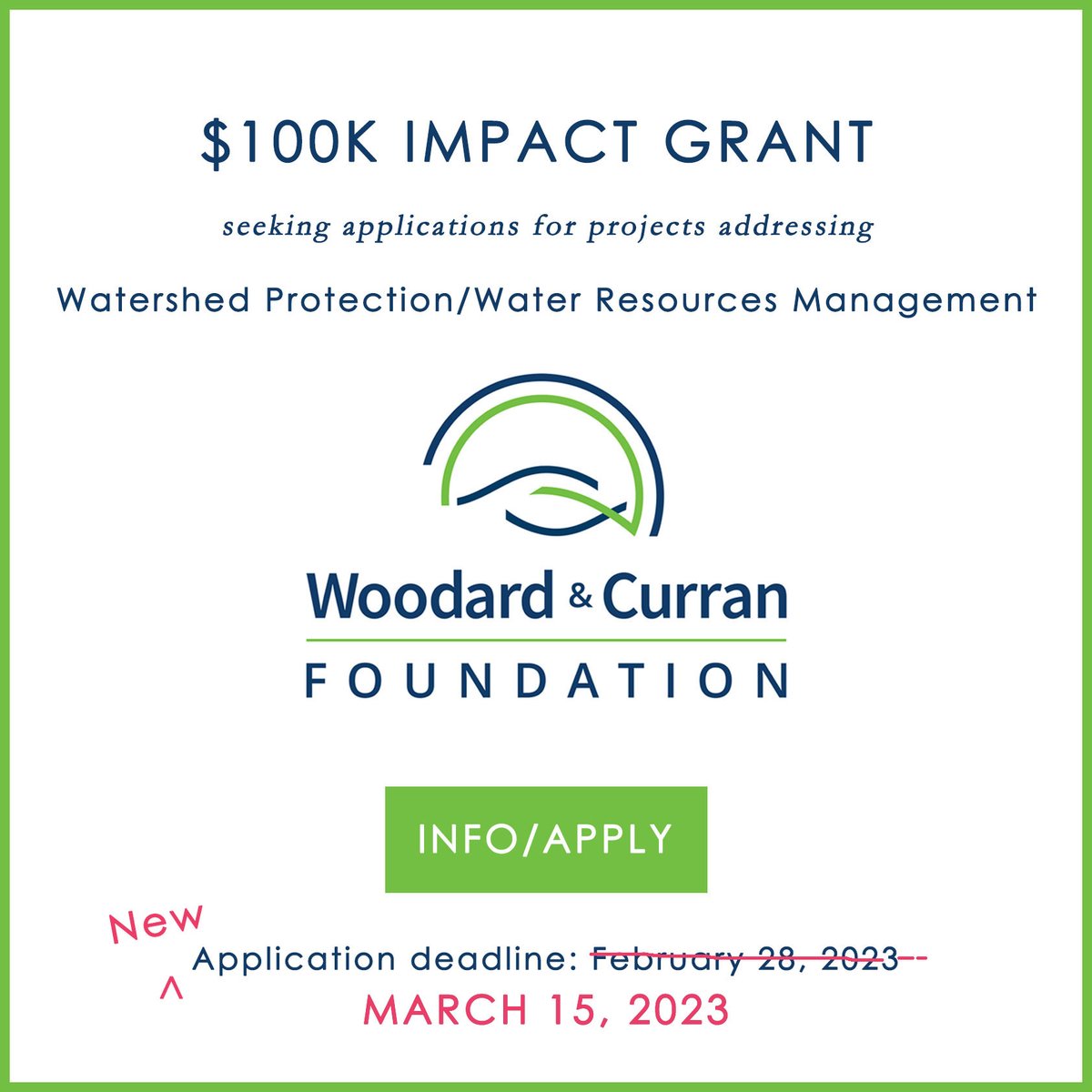 Woodard & Curran Foundation tweet media