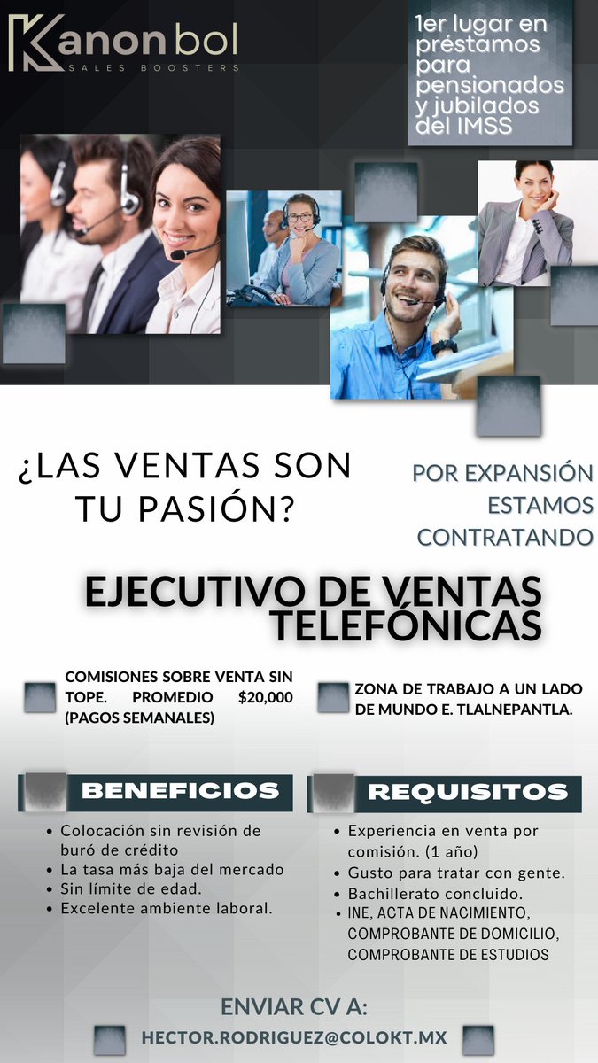 kanonbolmx's tweet photo. Buscamos apasionados a las ventas. ¡Únete al equipo! https://t.co/ith9tBu0c5
