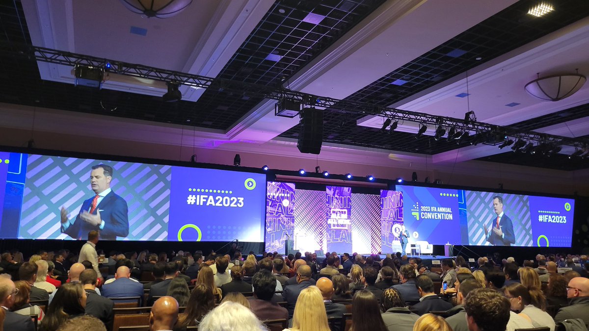 yochainsaw's tweet image. IFA President &amp;amp; CEO, Matt Haller kicking off the General Session of the 2023 convention. Follow @franchising411 to learn more about how franchising drives economic growth and is the engine of prosperity for millions in the USA.

#IFA2023
#OpenForOpportunity