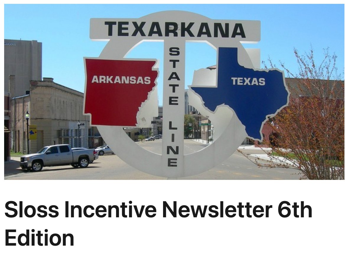 📣 Check it out! Texarkana is featured in the latest edition of the Sloss Incentive Newsletter. His insights are highly valued as a preeminent site selection consultant.  

loom.ly/okfrV2M
 
#TAPintoTEXARKANA #economicdevelopment #artxredi #rediforthefuture #gotxk