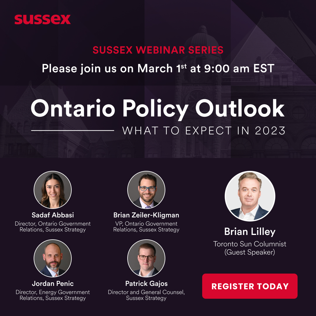 There are still some spots available for our upcoming webinar! Join us this Wednesday, March 1 at 9am ET as our team and guest speaker <a href="/brianlilley/">Brian Lilley</a> discuss what to expect at Queen’s Park in 2023. 
#onpoli

Register here: us06web.zoom.us/webinar/regist…
