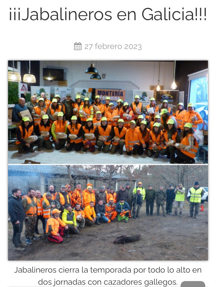 ¡¡¡Jabalineros en Galicia!!! apuntomichelcoya.com/blog/jabaliner…