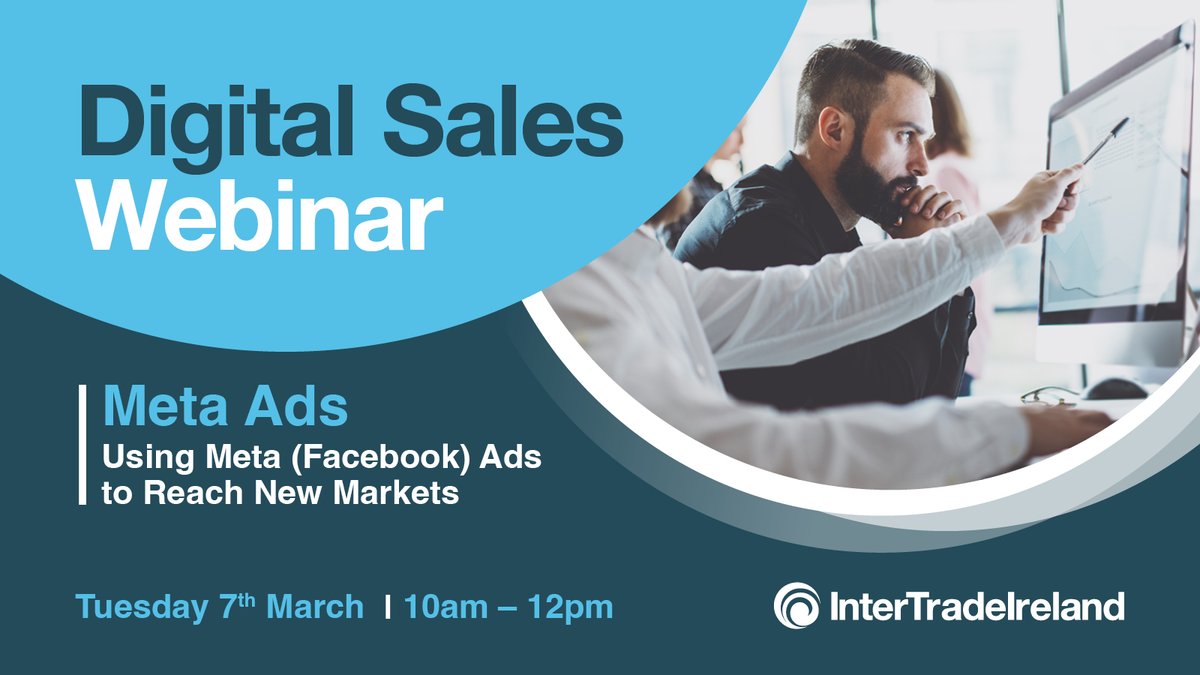 Looking for help to grow your business online?

Register for our FREE Digital Sales Webinars to develop digital skills on key topics and emerging themes.

On 7th March, our first webinar will give you an overview of the Meta Ads platform. 

Join us ⏰ ow.ly/nh5H50N3v35