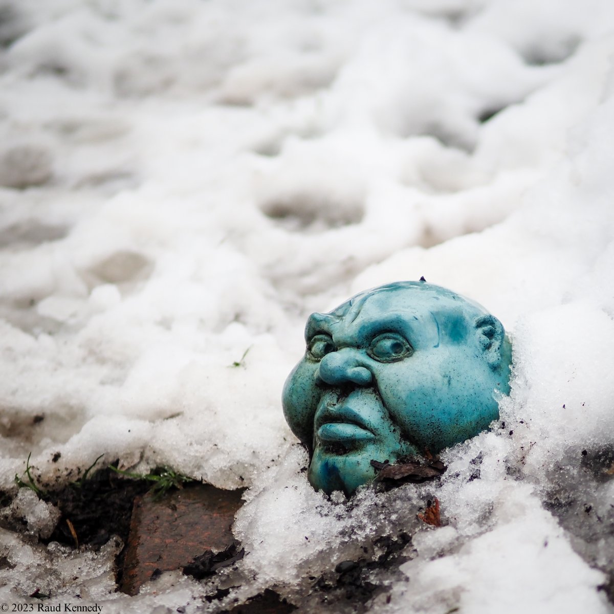 raudkennedy's tweet photo. This is me listening to anything the government has to say. #art #sculpture #gardenart #raudkennedy #gardendecor #TruthArtProject #cement #cementart #cementfaces #cementheads https://t.co/X8uPDpUrrI