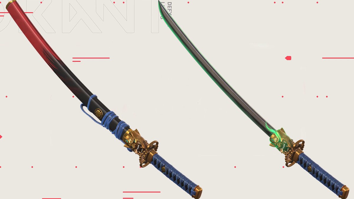 ValorantUpdated's tweet photo. Oni 2.0 Katana Colors 

#VALORANT https://t.co/ANzlT0nOAM