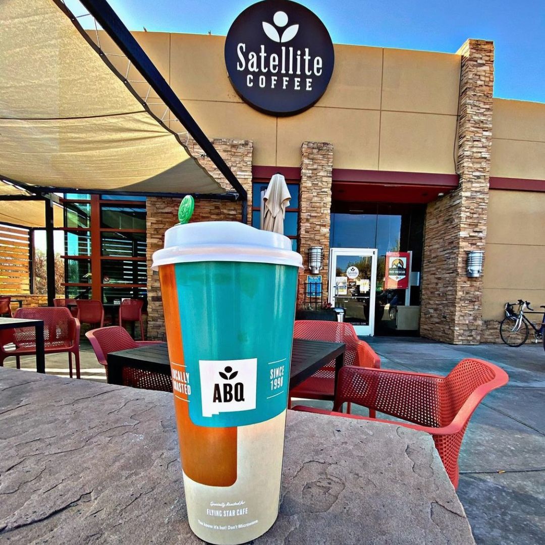 SatelliteCoffee's tweet photo. Our cafes offer ample outdoor seating, so join us today and enjoy your favorite drink al fresco! โ๏ธโ
#satellitecoffee #albuquerquecoffee #coffeetime #coffeelover #albuquerque #coffee #coffeeshop #coffeeaddict #abqlocal https://t.co/KwGB9Cqgc0