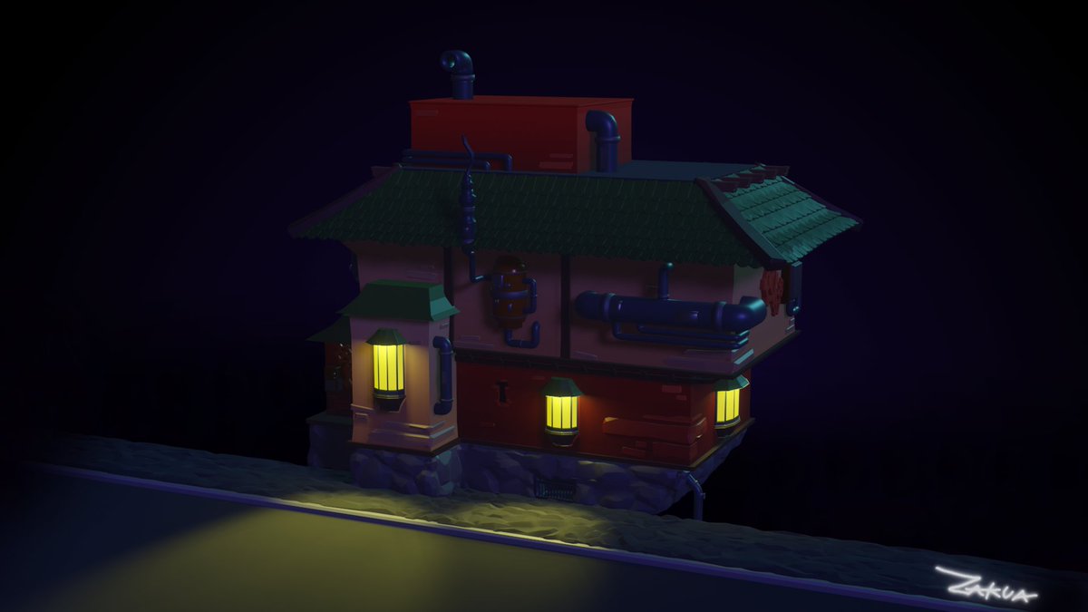 ZakuaDev's tweet photo. Simple lowpoly steampunk building made for practice.⚙️🏭

First tweet ever!

❤️🔁 Likes, follows and retweets appreciated.
#blender #lowpoly #steampunk https://t.co/0l3LlQsMWz