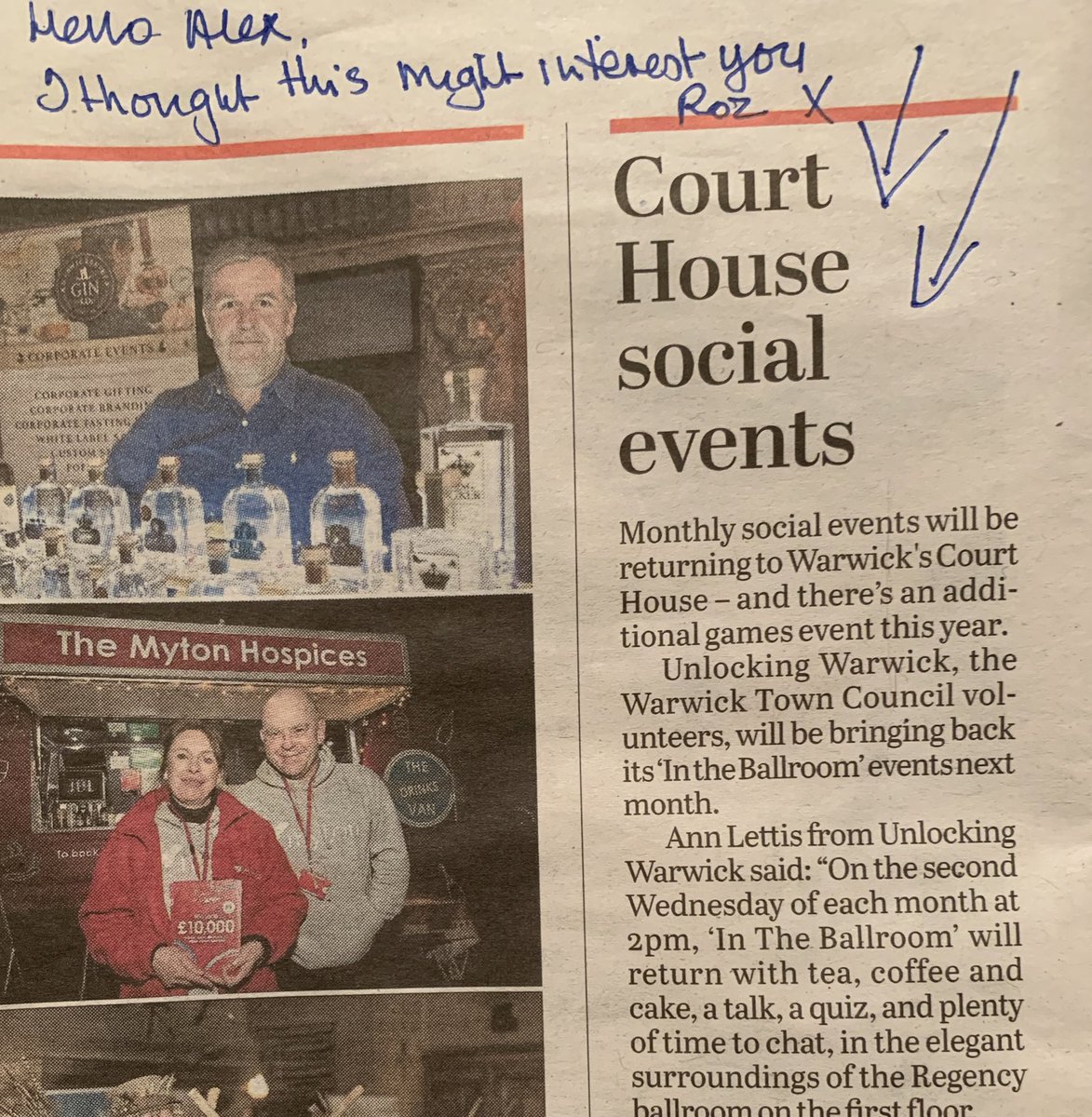 cuteness overload: when you’re researching board games and digital disconnection, and your landlady sends you an article about a new local gaming event in snail mail
