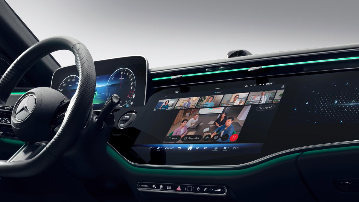 We're truly heading into the future in automotive. 😎
Check out the newly announced <a href="/Webex/">Webex</a> integration with <a href="/MercedesBenz/">Mercedes-Benz</a>. Giving more flexibility to the hybrid workforce to get work done safely, securely, and comfortably while in their vehicles.

#HybridWork #innovation