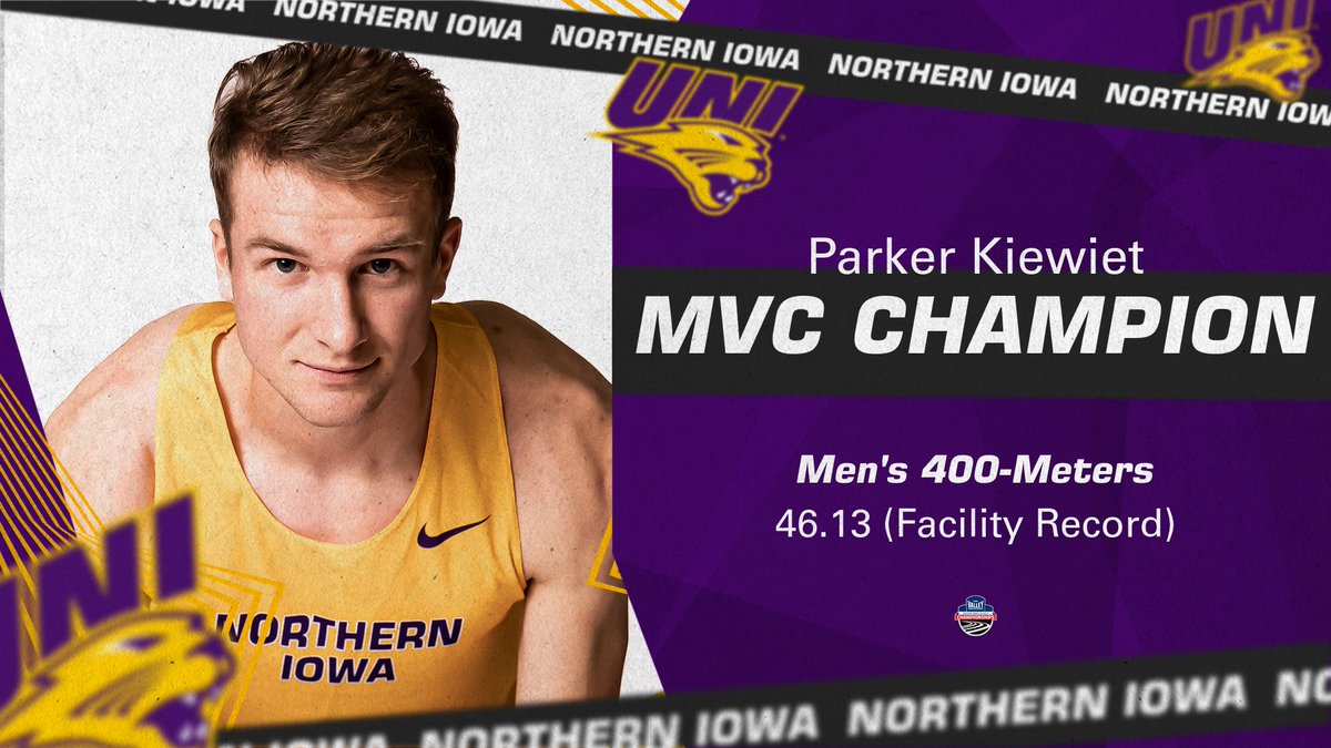 Parker Kiewiet takes the men's 400-meters with a new Gately Park facility record time of 46.13 seconds! 🏃 🥇 

#EverLoyal #MVCchampionships
