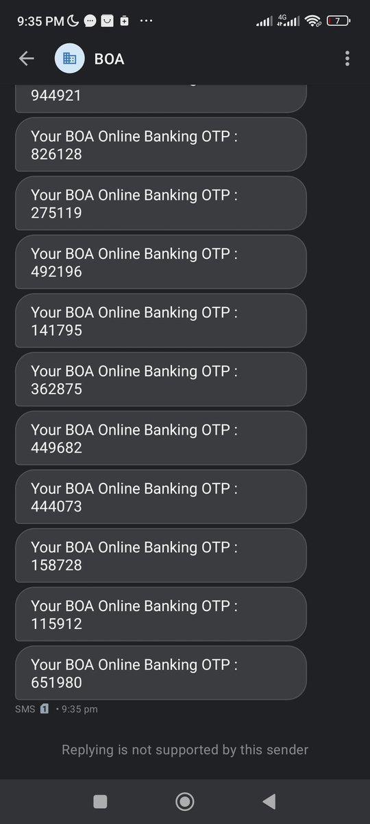 Kalide0912's tweet photo. @AbyssiniaBank what do you call it? On February 24 6:03 am I received 8 OTP and my account debit 47,000Etb and 8040 Etb without my permission and knowledge on the other day, I received 17 OTP 3:15pm - 9:51pm Feb 26 2023. #BankofAbyssinia #The_Choice_For_all  #Abyssiniabank https://t.co/jiISweNSaB