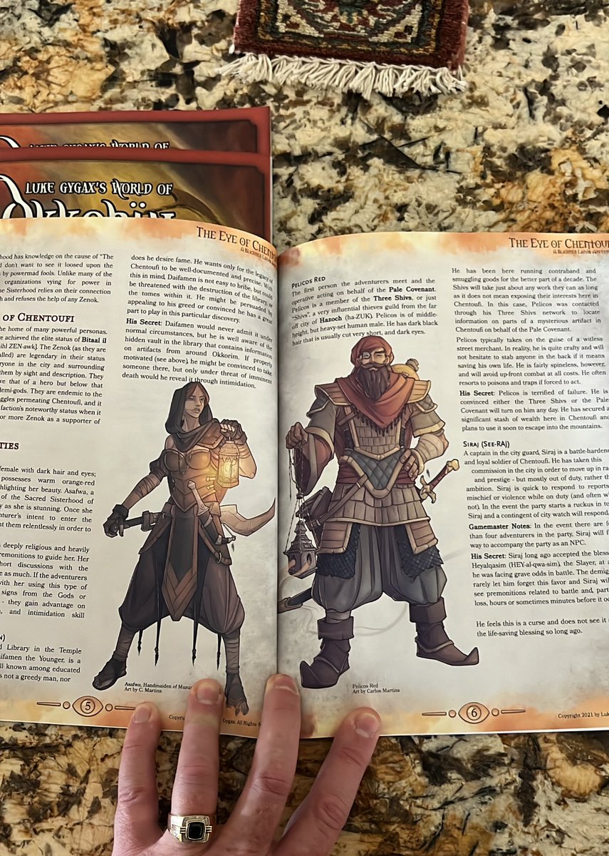 lukegygax's tweet photo. I signed a lot of books at #genghiscon If you want a personalized copy - DM me or email luke@gaxxworx.com. Personalized and shipped to USA: 1e modules are $45 (2 for $75) or 5e full color $65 (2x $100). digital at https://t.co/QfZ12bhujm or DTRPG #dnd #ttrpg #okkorim #gygax https://t.co/nppkdBCDrh