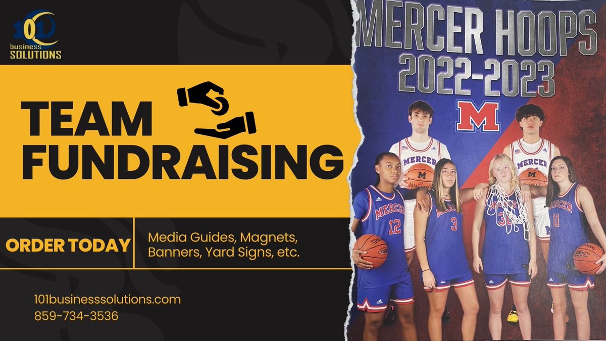 Buyfrom101's tweet photo. Sports are fun, fundraising not so much. Let @buyat101 help your team come up with fundraisers where the team makes the majority of the profit instead of it going out of town. We give volume pricing for sponsor banners, discount cards, programs and more. https://t.co/DjMIN26UQi