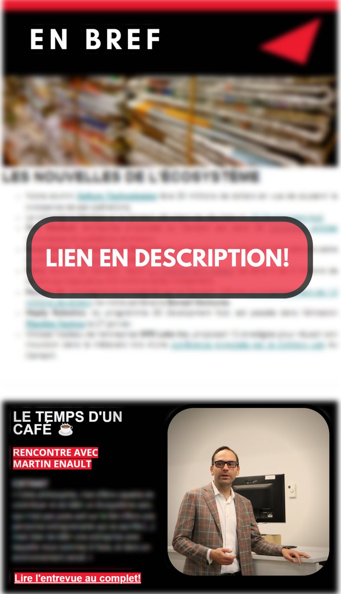 Le Centech a lancé son infolettre le mois dernier!📰

Oui oui! Abonnez-vous via notre site web, juste ici! 👇

centech.co/infolettre/

#newsletter #centech #centechmtl #innovation #startups #entrepreunariat #tech #infolettre #écosystème