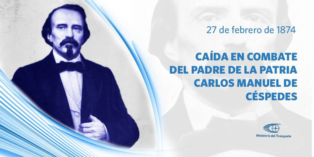 A 149 años de la caída en combate de Carlos Manuel de Céspedes, los trabajadores del <a href="/MitransCuba/">Ministerio del Transporte de Cuba</a> rendimos tributo al Padre de la Patria y primer Presidente de la República en Armas. Su valentía y amor patrio constituyen ejemplo a seguir. #CubaViveEnSuHistoria