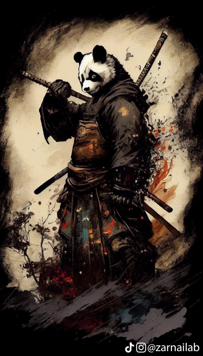 ZarnAILab's tweet photo. Panda x Samurai | #ZarnAILab

2/3 https://t.co/tFjL5XtKMs