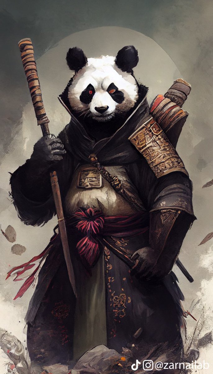ZarnAILab's tweet photo. Panda x Samurai | #ZarnAILab

2/3 https://t.co/tFjL5XtKMs