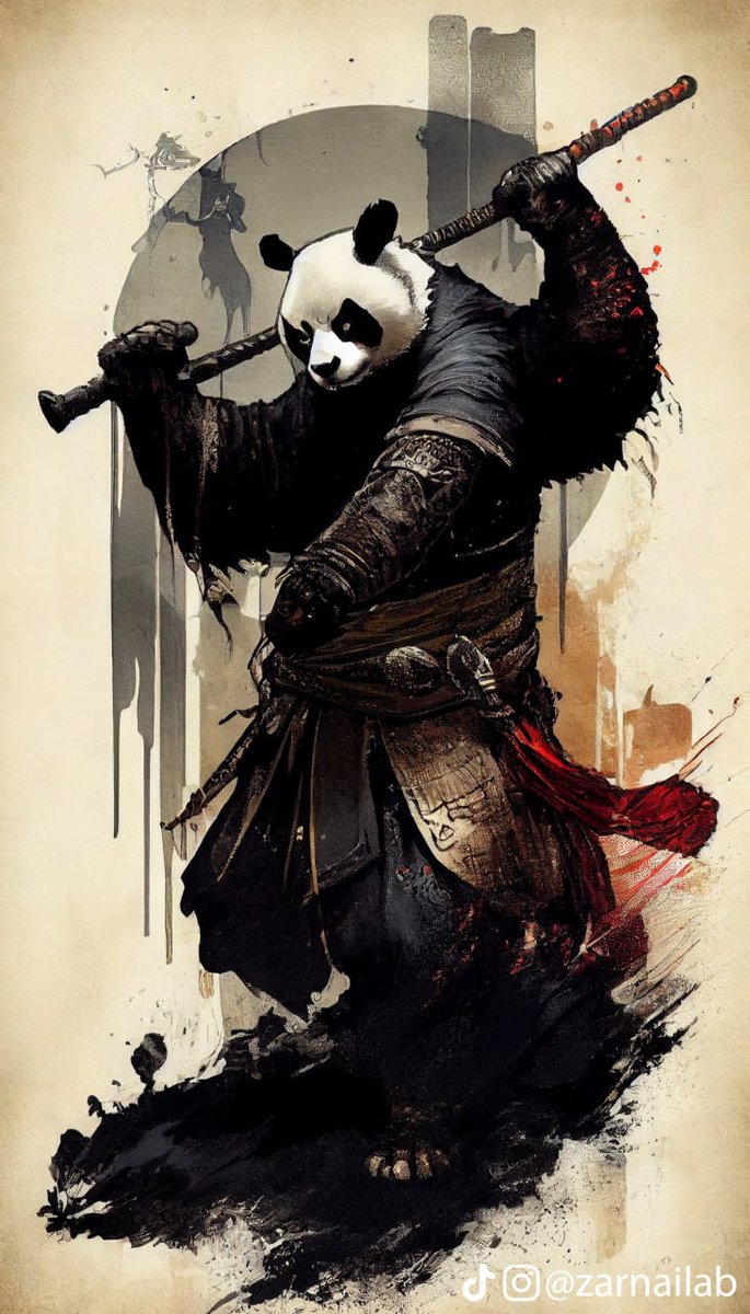 ZarnAILab's tweet photo. Panda x Samurai | #ZarnAILab

2/3 https://t.co/tFjL5XtKMs