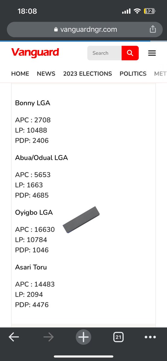 omoelerinjare's tweet photo. This is the real authentic Oyigbo Rivers state result versus the one manufactured by Nyesom Wike and announced by INEC!!! Broad daylight robbery !!!! Shame on Mahmood yakubu https://t.co/VtSWiSNsxu