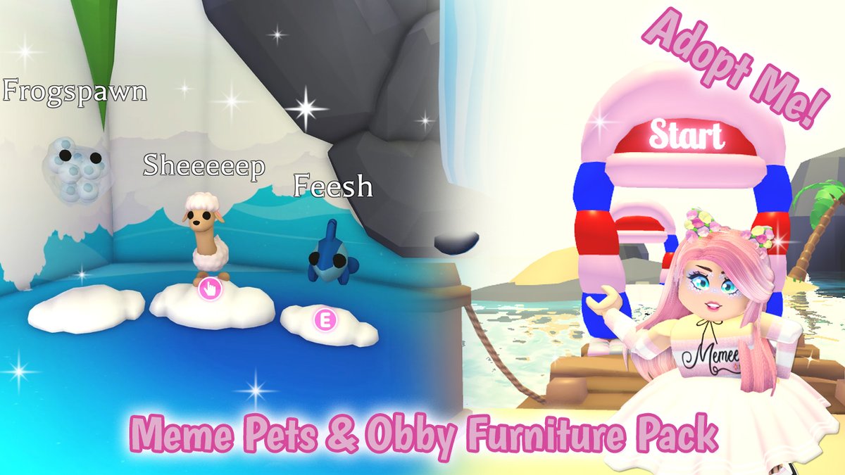 MemeePlays's tweet photo. Buying all @PlayAdoptMe Meme Pets and building the start of my obby https://t.co/VnD1crv15i
#adoptme #adoptmepets #robloxgames #adoptmebuilds #adoptmechallenge #adoptmecustompets #adoptmedreampet #adoptmenews #memee #memeeplays #adoptmememe #meme #memepets #adoptmeobby #obby https://t.co/npThtpSlPZ