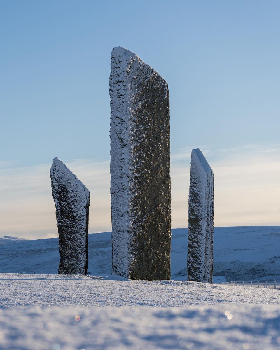 VisitScotland's tweet photo. Did YOU know #Scotland is the first country in the world to bring 13 @UNESCOUK sites together in one trail?! 🤯 

📍 Standing Stones of Stenness, @orkneycom 📷 IG/henrymemmott #UNESCOTrail https://t.co/oVaVROnA5h