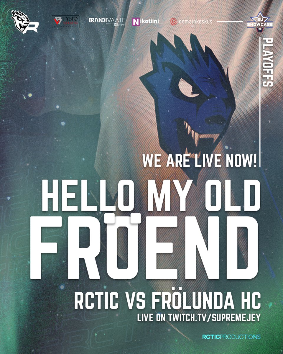 jeyshootsfi's tweet photo. Today we have to fight from start to finish🔥💙

🚨 LIVE NOW! 🚨
🆚 @FHCesport
🏆 Showcase Europe S4 Playoffs
📺 https://t.co/fcquPr8mgM

#NHL23 #capsgaming #showcaseeurope #esportsfi 
@capsgaming
@RCTIC_NHL https://t.co/C1zrvgU0I7