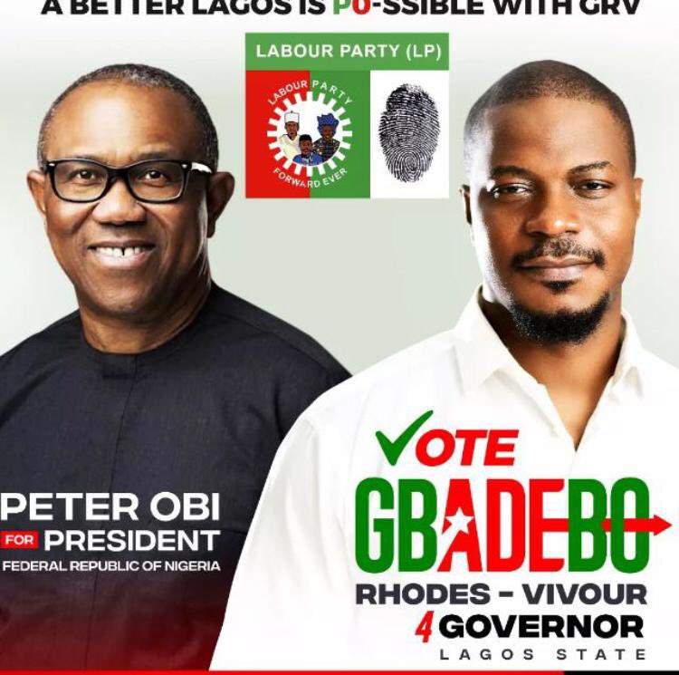 From Consumption to production ✅

Let’s vote Labour Party <a href="/GRVlagos/">Gbadebo Rhodes-Vivour</a> for Lagos State governor 🗳

Retweet