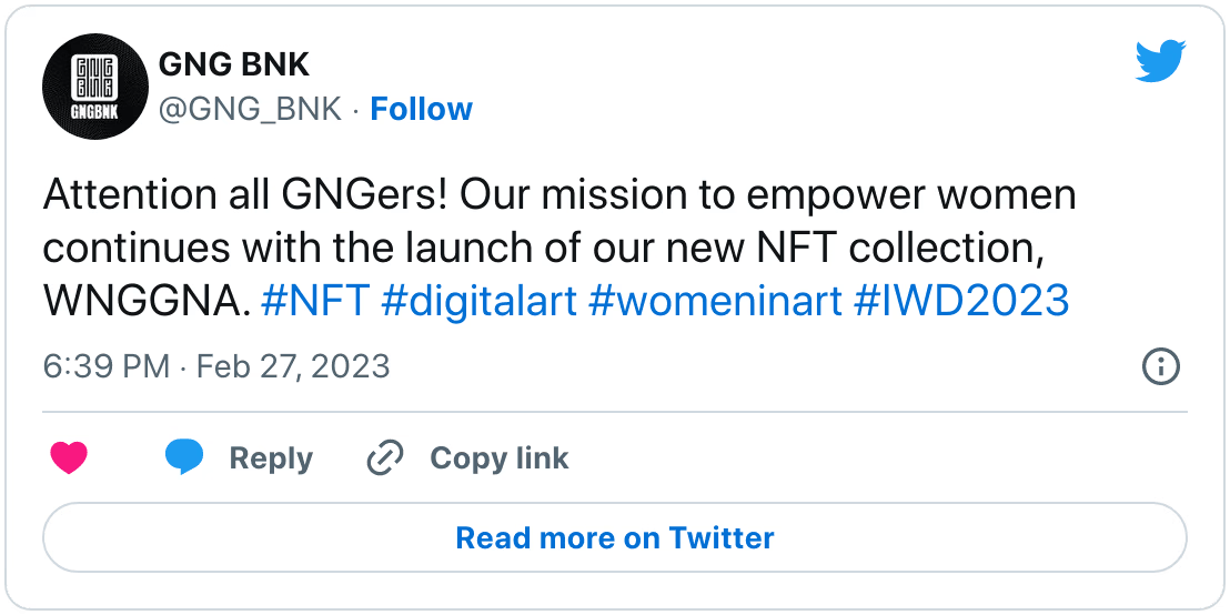GNG_BNK's tweet photo. 🪙 Tnx to @Cent You can now bid on this nft on our @opensea profile https://t.co/UpUqIdx4xs #nft #twitter #nftweet #cent #valuables https://t.co/0joEINCLnf