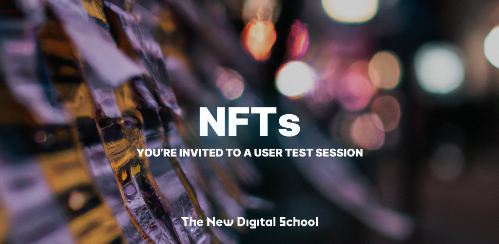Have you heard of NFTs but not really sure what they are? Or maybe you bought NFTs before?

We’re doing quick user test sessions (~15 min) regardless of knowledge level, we’ll reward participants with a 20€ Amazon voucher.

Apply here forms.gle/Y3v4Sn4VA5Vbxv…